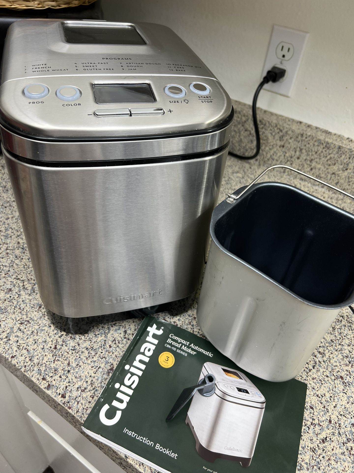 Cuisinart Compact Automatic Bread maker - 2lb - Stainless Steel