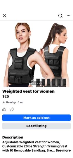 Women’s weighted vest