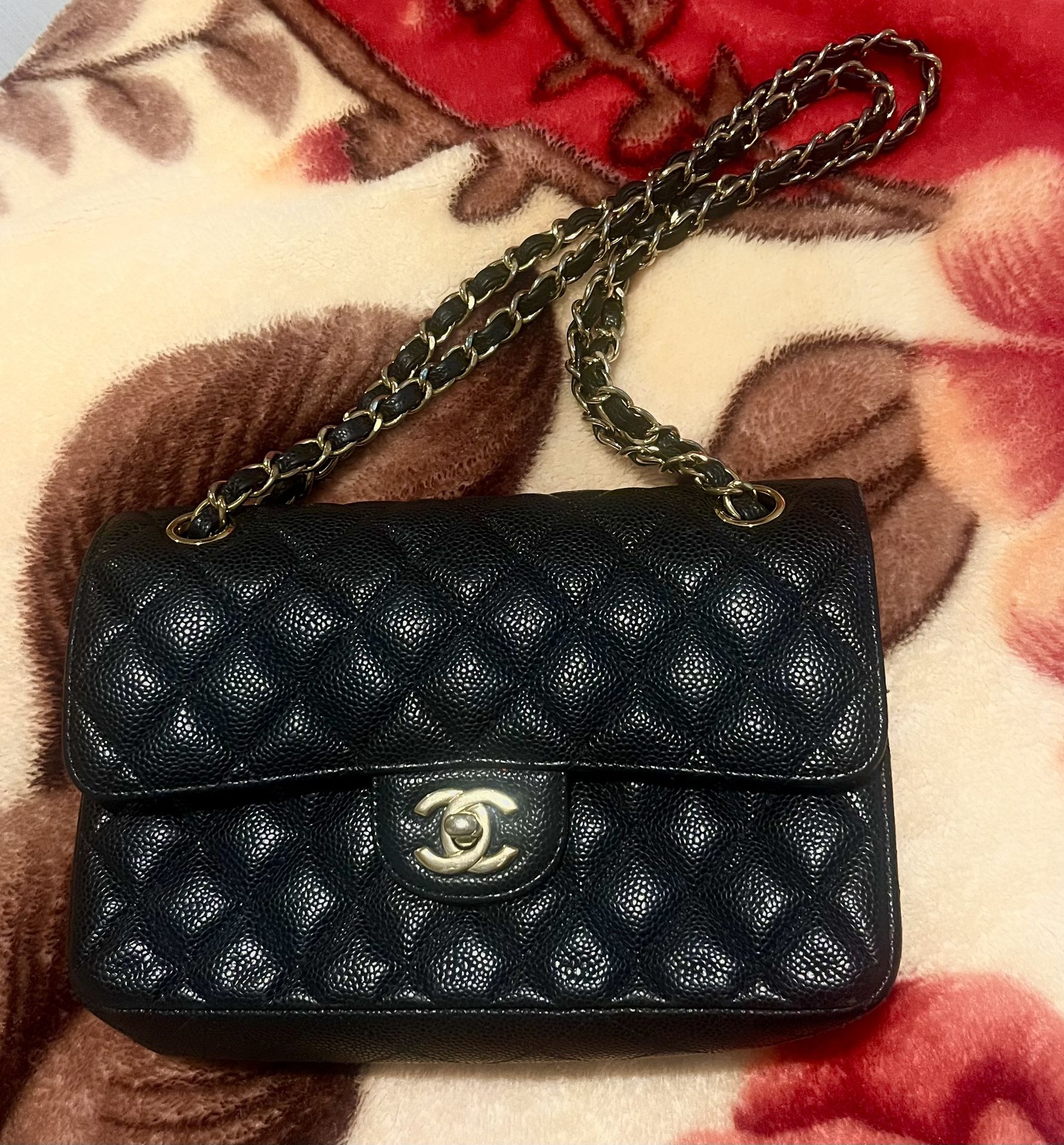 CC Caviar Small Classic Double Flap Bag