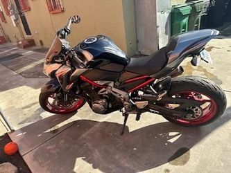 Sport Motorcycle with Red Accents