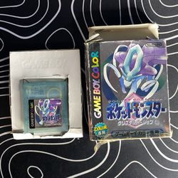 Japanese Pokemon Crystal Version Nintendo Game Boy.  