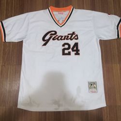 vintage white Mitchell & Ness San Francisco Giants Willie Mays Baseball jersey (SIZE: XL)- $30