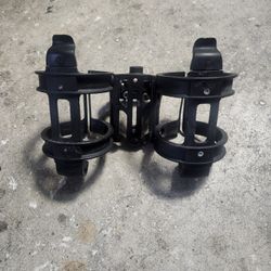 Dual Seat Rail Mounted Water Bottle Holder Bicycle