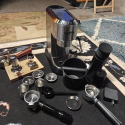 De'Longhi EC885M Espresso Cappuccino Portafitter Knock Coffee Grinder Tamper Lot