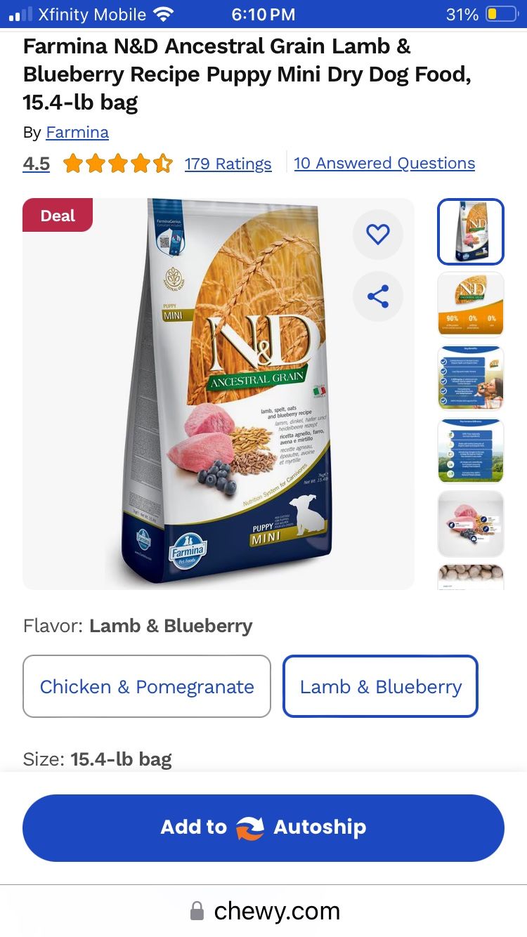 Farmina N&D Ancestral Grain Puppy Dog Food