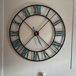 Rustic Large Wall Clock