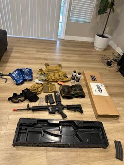 Airsoft BB with equipment
