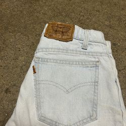 Orange tab levi jorts