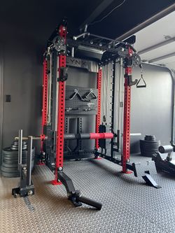 FULLY LOADED - FREE DELIVERY🟪All In One Home Gym🟪Cable Machine🟪Smith Machine🟪Squat Rack