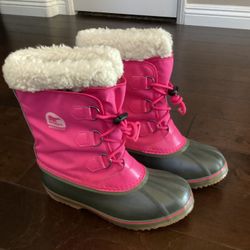 Girls Sorel Snow Boots Youth Sz 6