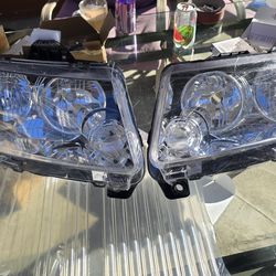 Headlights Assembly Pair for 2011 2012 2013 Jeep Grand Cherokee / 2011-2017 Jeep Compass Halogen Headlamps Head Lights Replacement Driver and Passenge