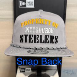 Property Of Pittsburgh Steelers New Era Snap Back Hat