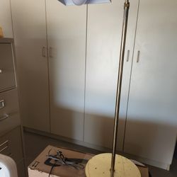 Mid Century Brass Floor Lamp 