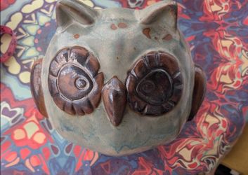Owl Ceramic Yard Ornament