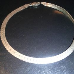 925 Sterling Silver 7.5" Herringbone Bracelet - Made in Italy -$30 Obo