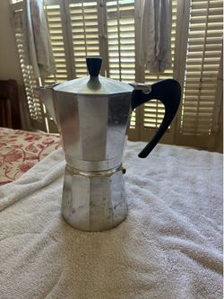 Vintage G.A.T. Italian Moka Pot stovetop espresso maker, Made in Italy, 1980s90s