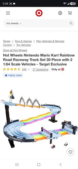 Mariokart hot wheels rainbow road set