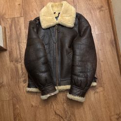 Schott B3 Bomber Sheep Skin Jacket Size 40