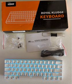 Royal Kludge White 60% Mechanical Gaming Keyboard