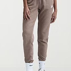 NIKE: Women’s Club Fleece Mid Rise Drawstring Waist Cuffed Ankle Sweatpants
