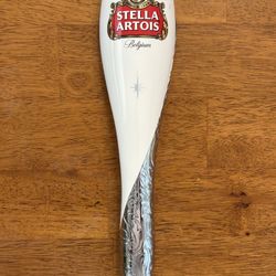 🍻 Stella Artois Tap Handle – Ceramic & Chrome – Belgium Bar Decor 🍺