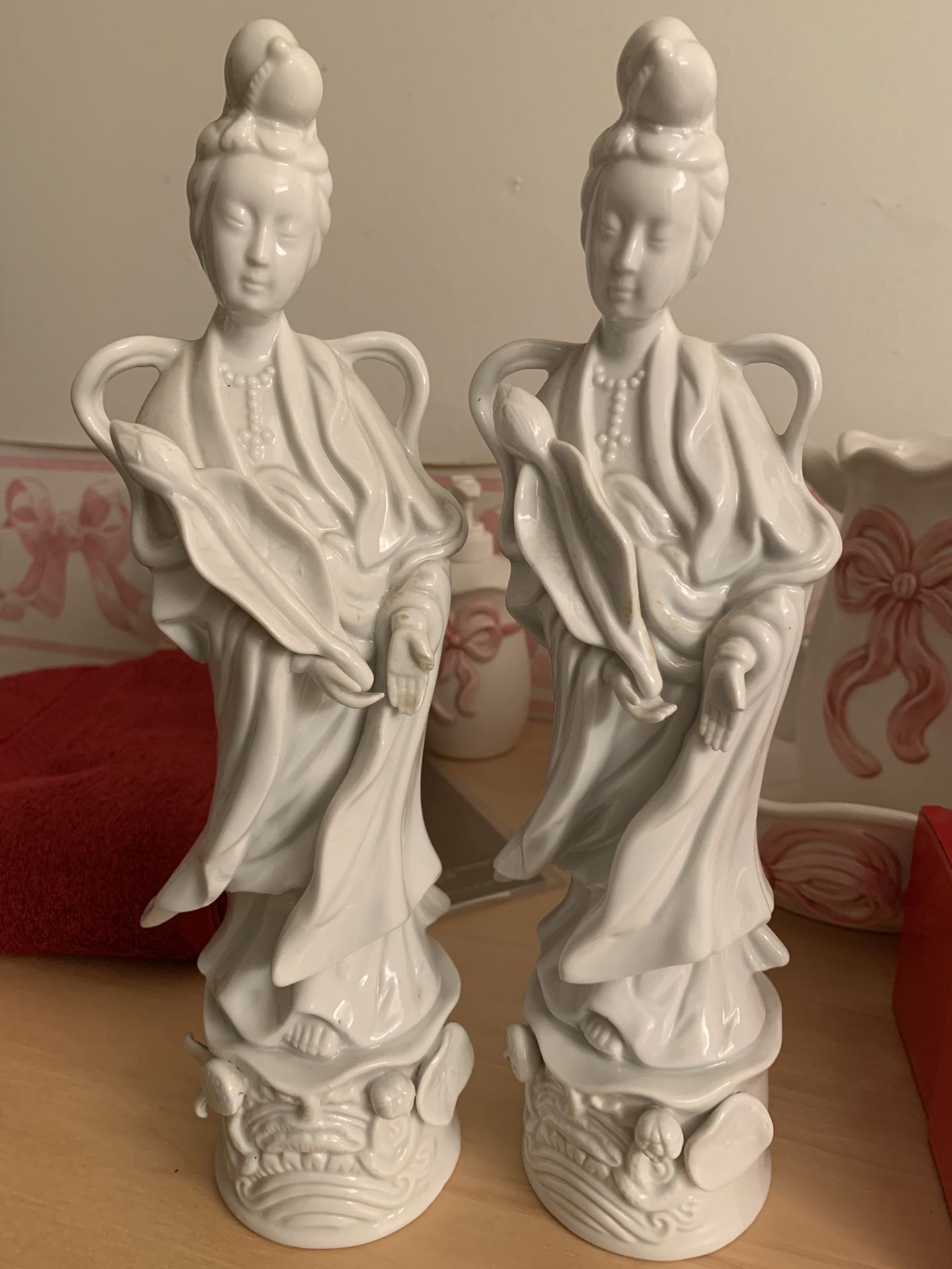 White Porcelain figurines