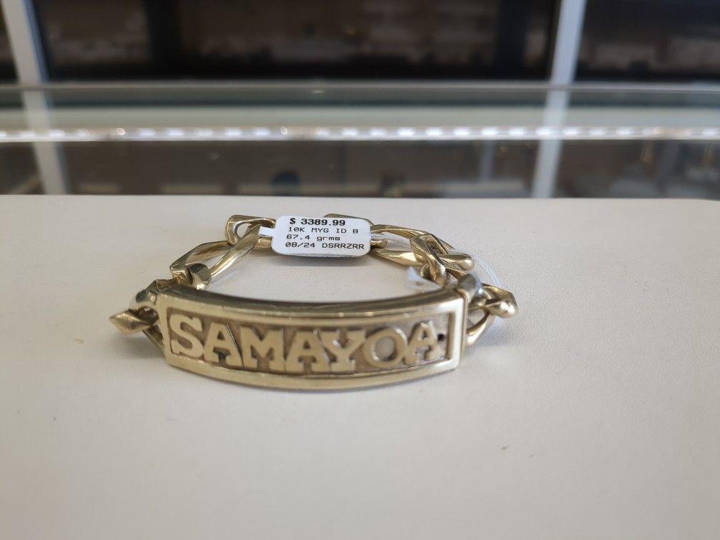 10k Solid Gold I'd Breaclte 67.4 Grams Layaway Available 10% Down If You Interested Please Ask For Maribel Thank You