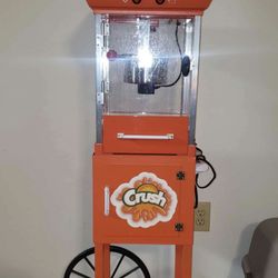 Orange Crush Popcorn Party Cart