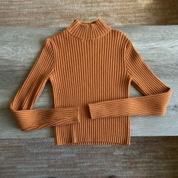 Levi’s Orange Turtleneck Sweater