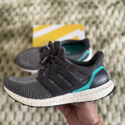 Adidas Ultraboost 2.0 Grey/Shock Mint Sz 9 