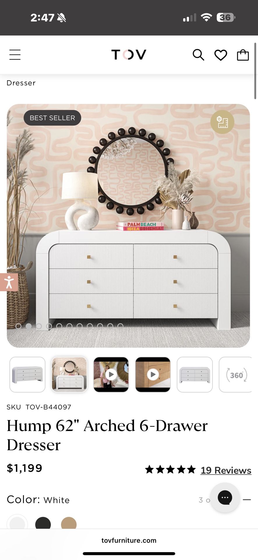 TOV Hump Dresser