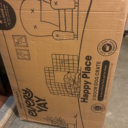 Two door dog crate