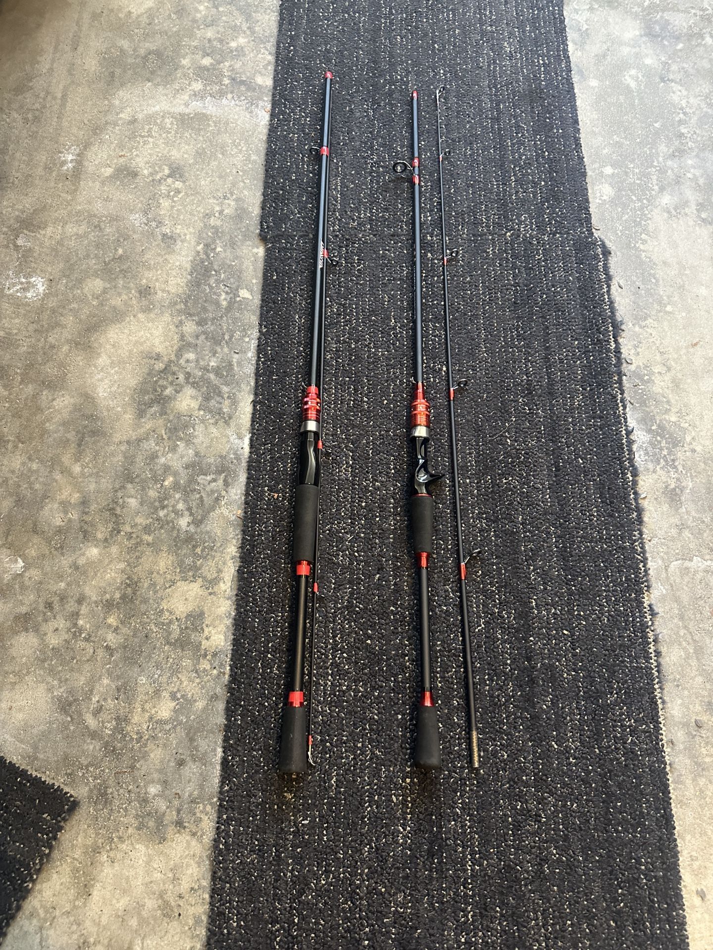 2 Unbranded Fishing Rods