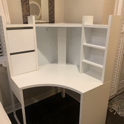 White Corner Desk