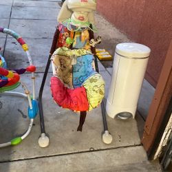 Baby Swing ,bouncer , Walker And Diaper Trash 