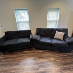 2 Black Couches For Sale 