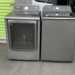 Samsung Set Gas Dryer And Washer 