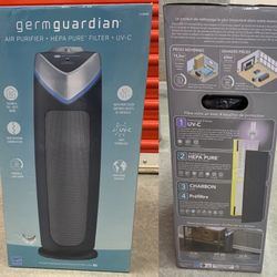 🔥BRAND NEW🔥 1 G E R M GUARDIAN Air Purifier w/ HEPA Filter, Removes Odors, Smoke, Mold, Covers 740 sq. ft. ... Value $100
