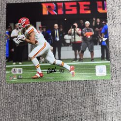 Carson Steele Signed Autograph 8x10 Photo - Beckett Coa - Kansas City Chiefs