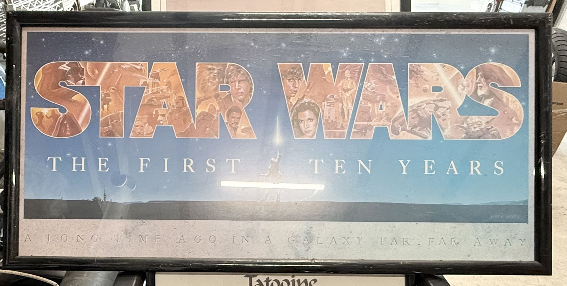 3 Lots Of Star Wars Posters Framed
