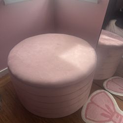 Pink Seat With Storage 