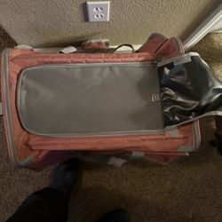 Midsize Dog Carrier w/ Wheels & Extendable Handle – Great Condition