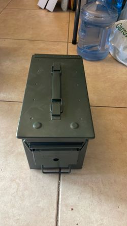 Green Steel Ammo boxes total of 7 boxes