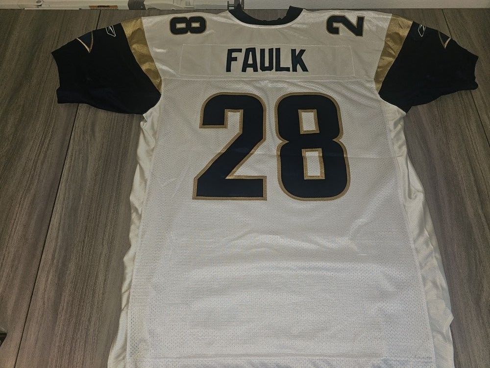 🔥 Authentic Marshall Faulk Louis Rams Jersey – Size 52 – NFL