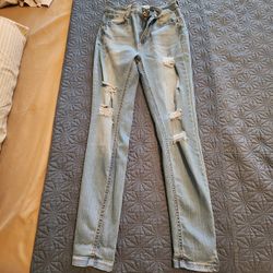 Light Wash Skinny Jeans, Size 3/26