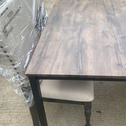 Little Table With 2 Chairs And Bench