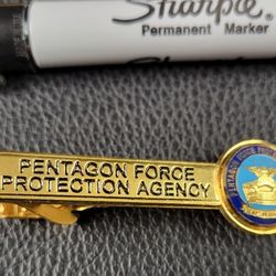 Actual Vintage Worn Tie Clip From PFPA, Pentagon Force Protection Agency