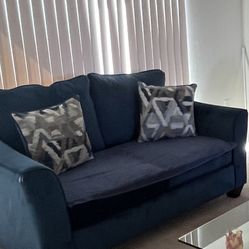 2 Piece Royal Blue Couch 