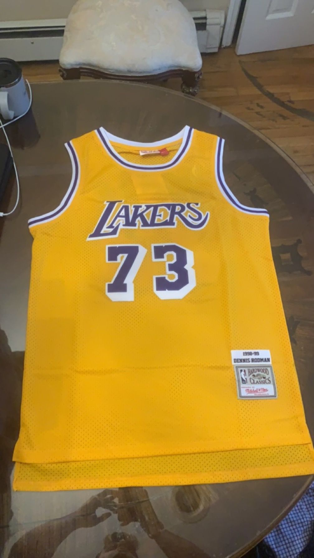 Dennis Rodman Lakers Jersey Men’s XL