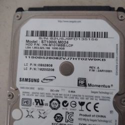 Samsung 1TB 2.5"Sata Laptop Hardrive